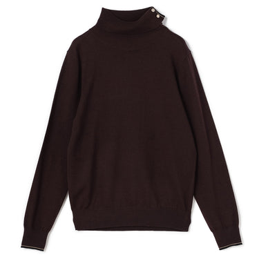 Contrast Color Turtleneck Knit_23