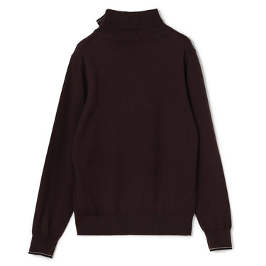 Contrast Color Turtleneck Knit_25