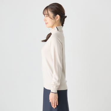 Contrast Color Turtleneck Knit_09