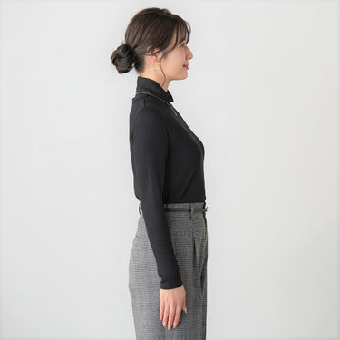 Rib Turtleneck T-Shirt_05