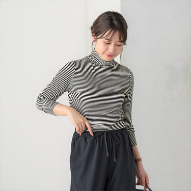 Rib Turtleneck T-Shirt_12