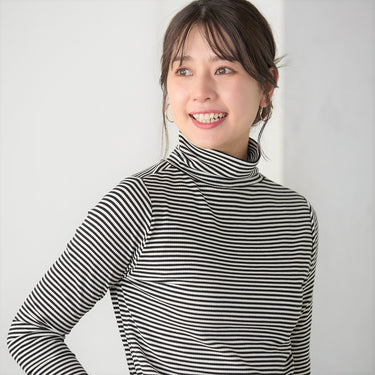 Rib Turtleneck T-Shirt_14