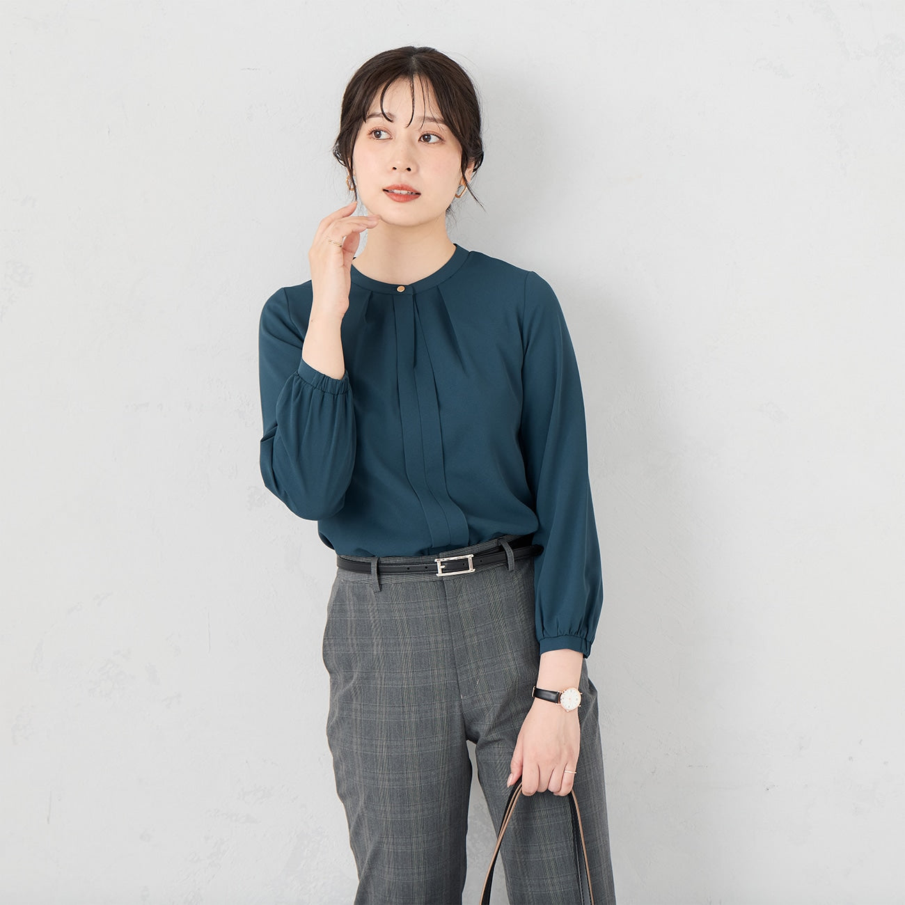 双向褶裥上衣_15