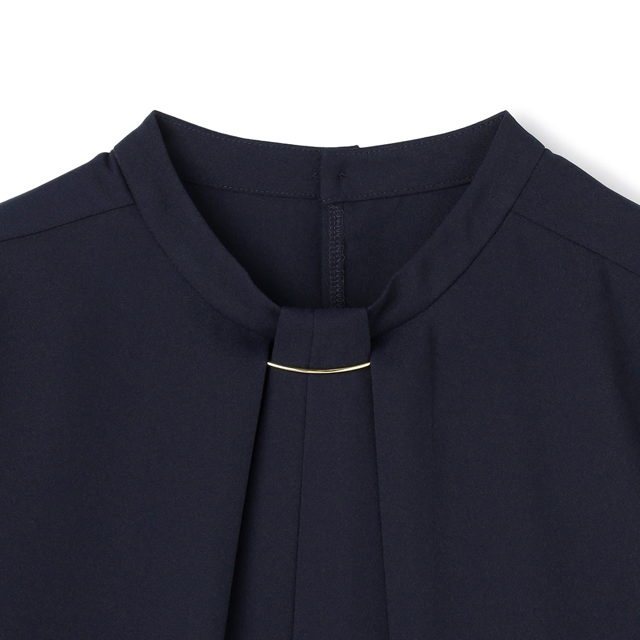 三褶荷葉邊領口可拆卸飾品襯衫_50