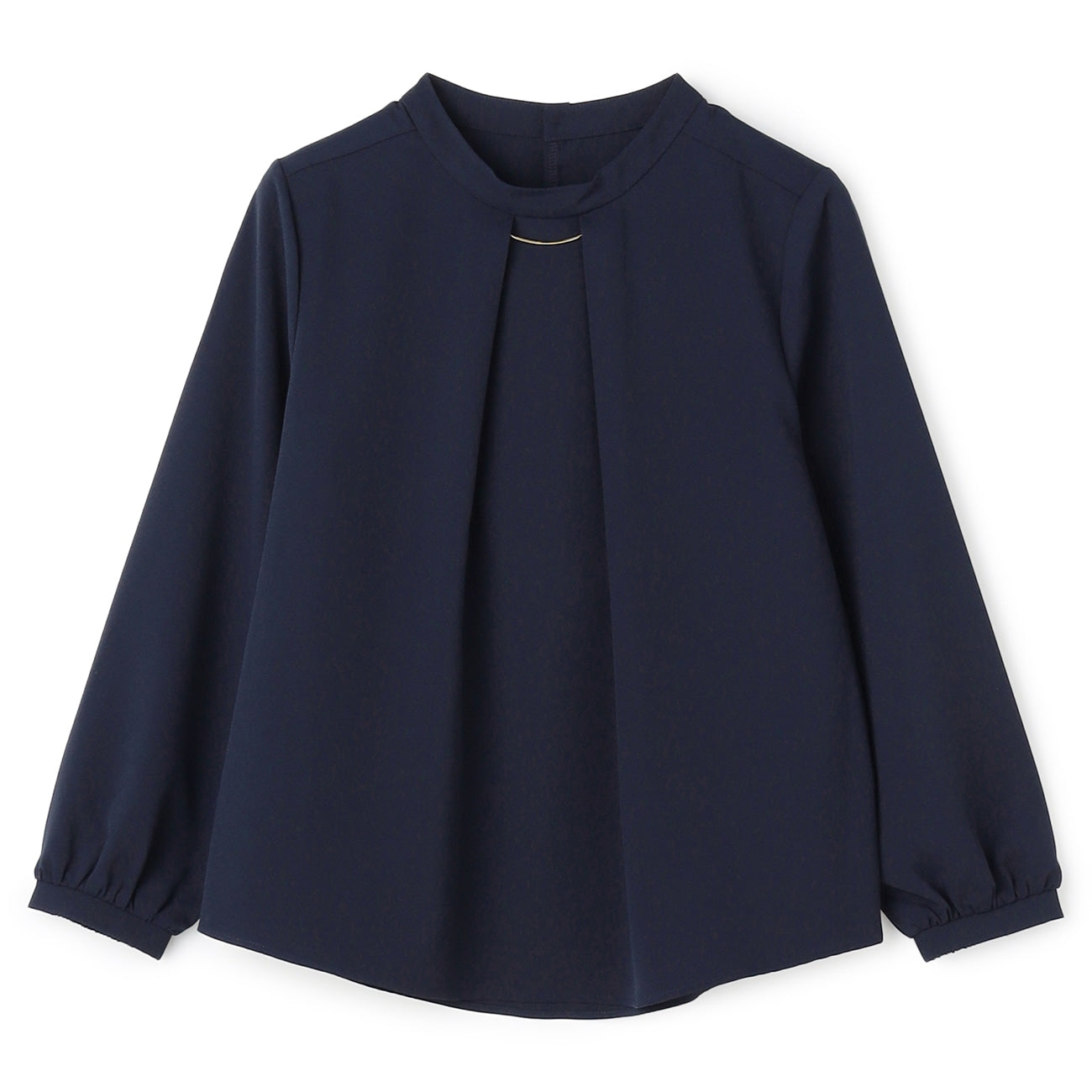 三褶荷葉邊領口可拆卸飾品襯衫_53