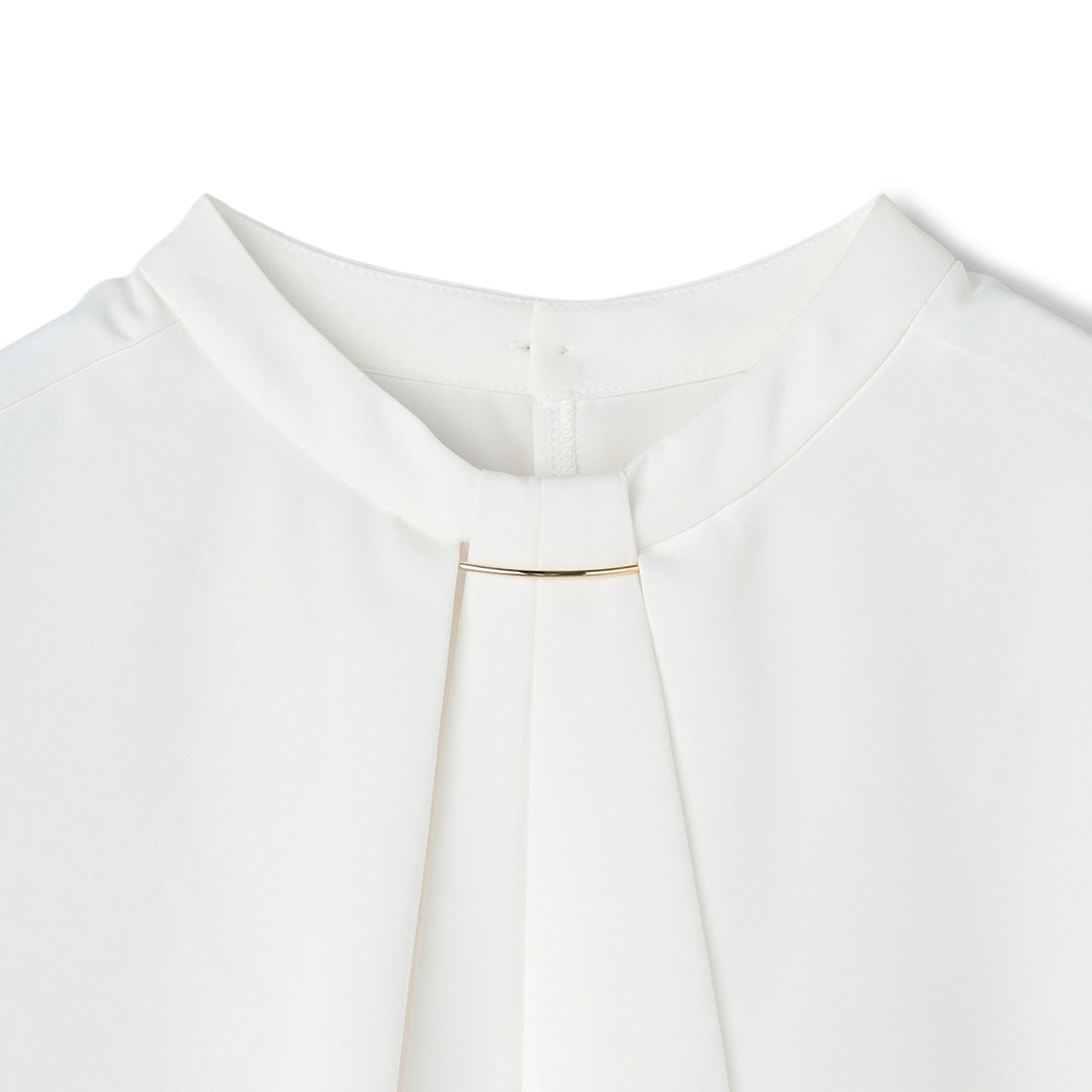 三褶荷葉邊領口可拆卸飾品襯衫_57