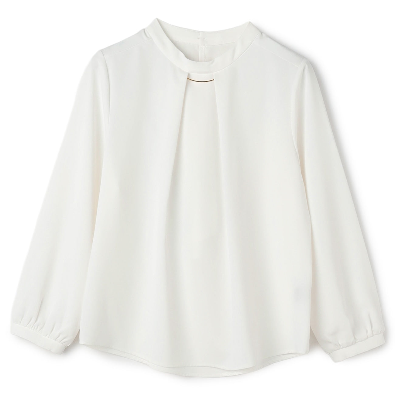 三褶荷葉邊領口可拆卸飾品襯衫_61