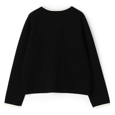 Contrast Color Knit Jacket_13