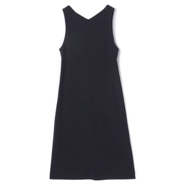 Navy Blue Georgette Jersey Jumper Dress_07