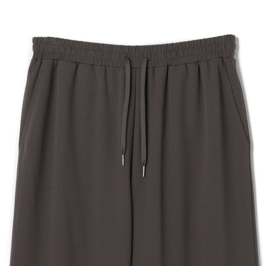 Brown Georgette Jersey Drawstring Pants_10