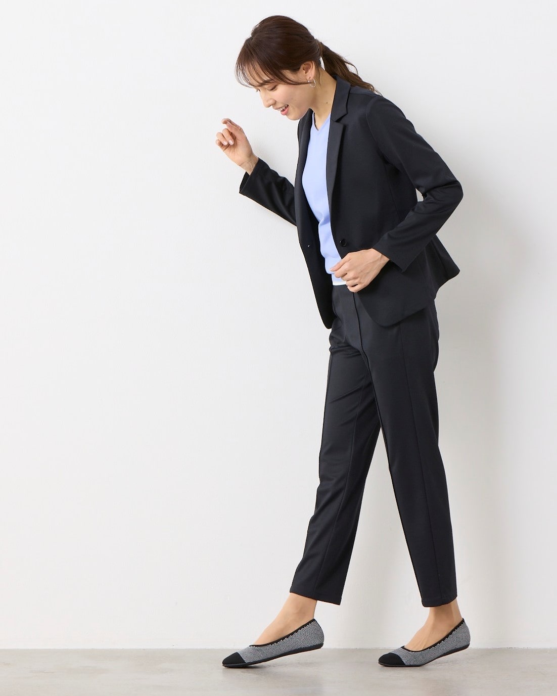 Pajama Suits 2-way Stretch Jersey Cropped Pants_03