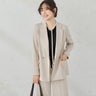 睡衣西裝 粗花呢針織衫雙排扣外套