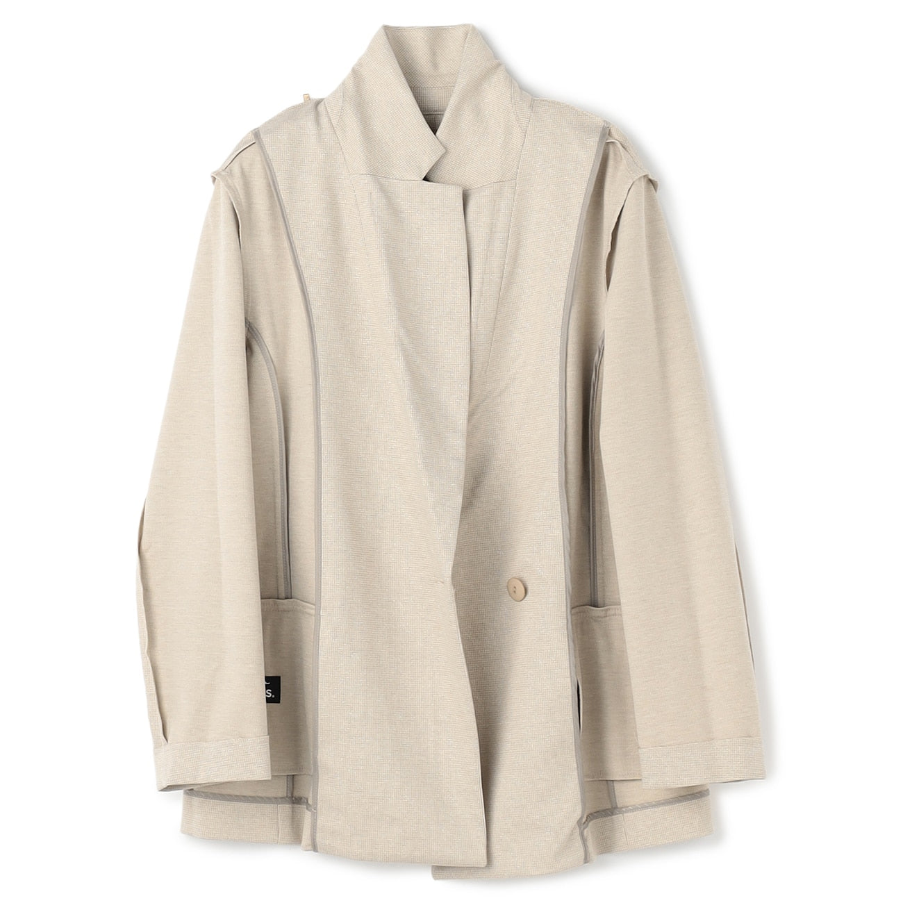 睡西服 Tweed Jersey Double Breasted外套