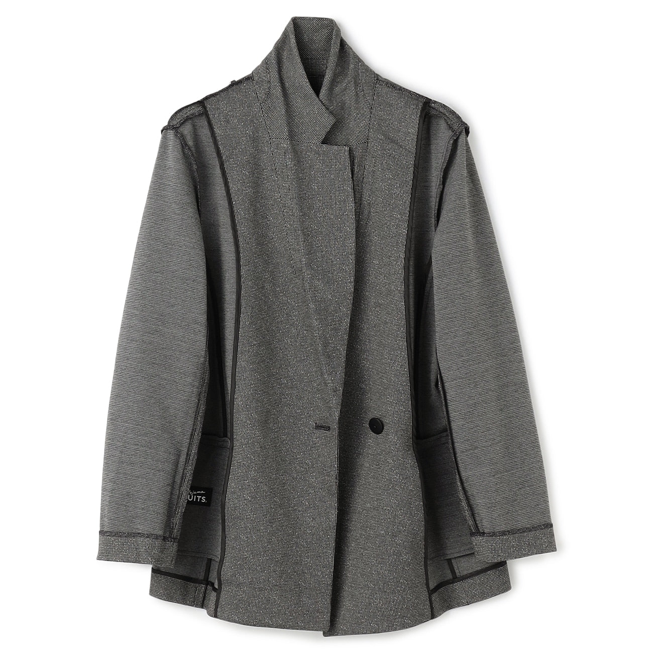 睡西服 Tweed Jersey Double Breasted外套