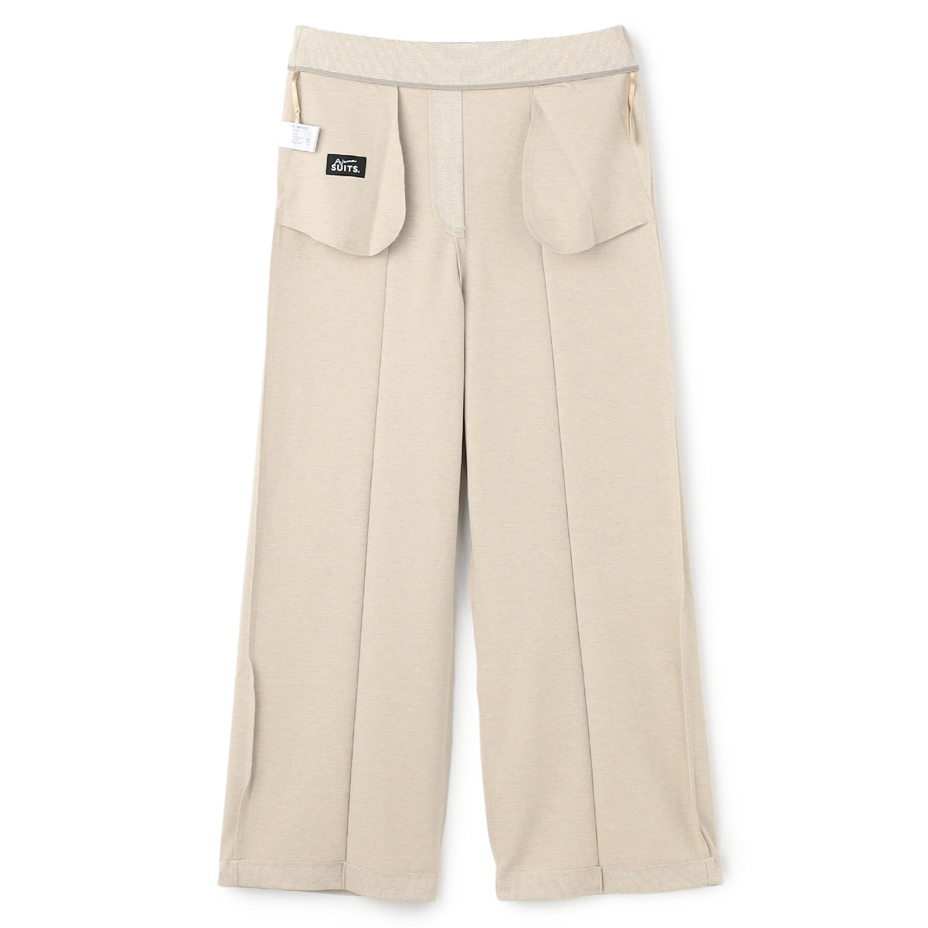 睡西服斜纹软呢半宽松长裤_11