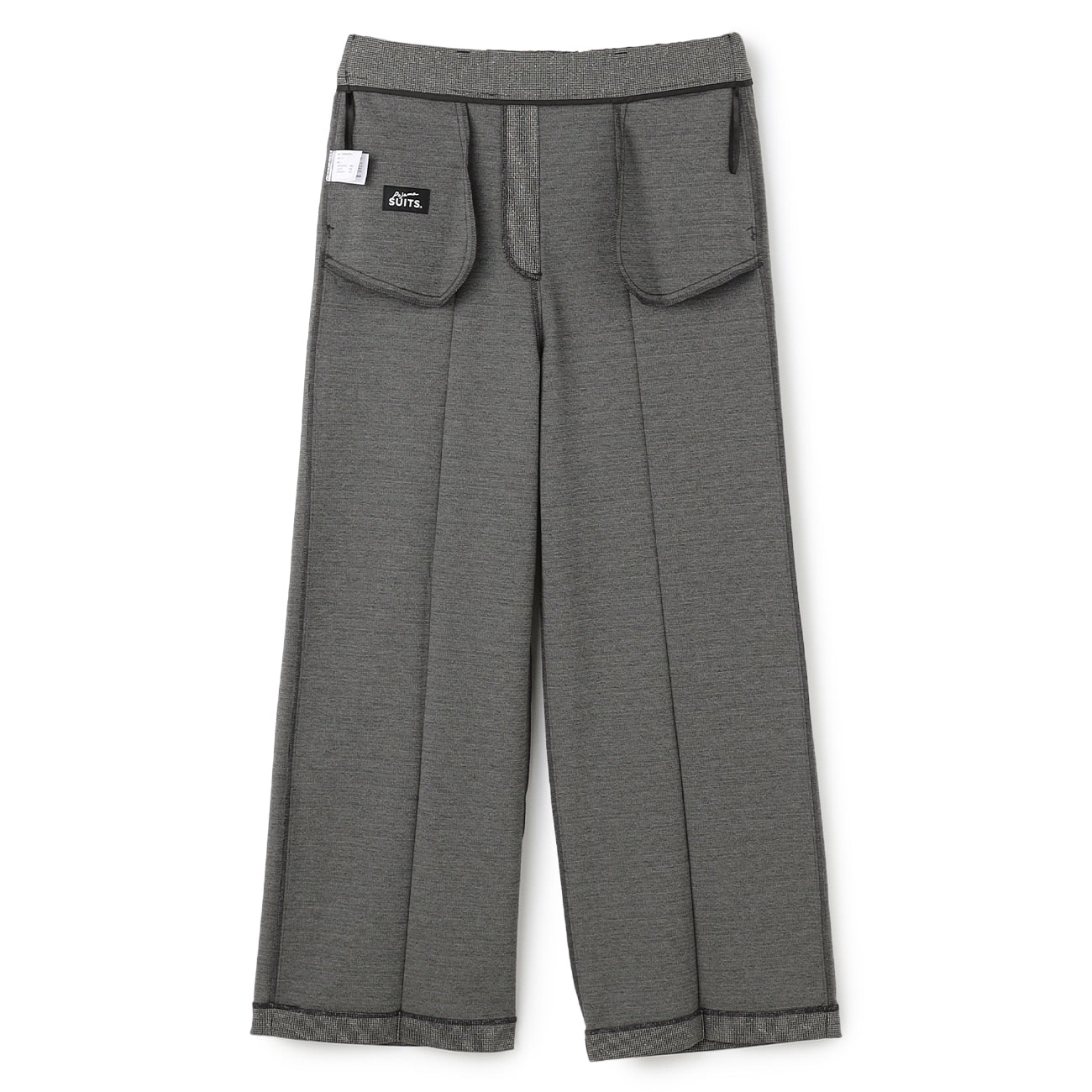 睡西服斜纹软呢半宽松长裤_23