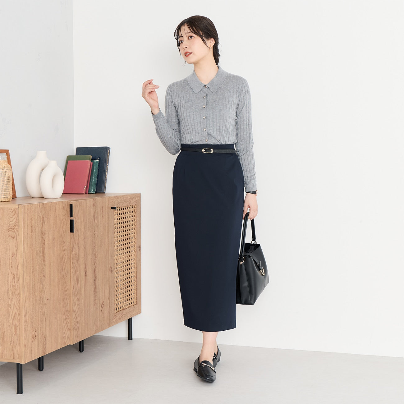 可機洗  混紡 Polo混紡 -灰