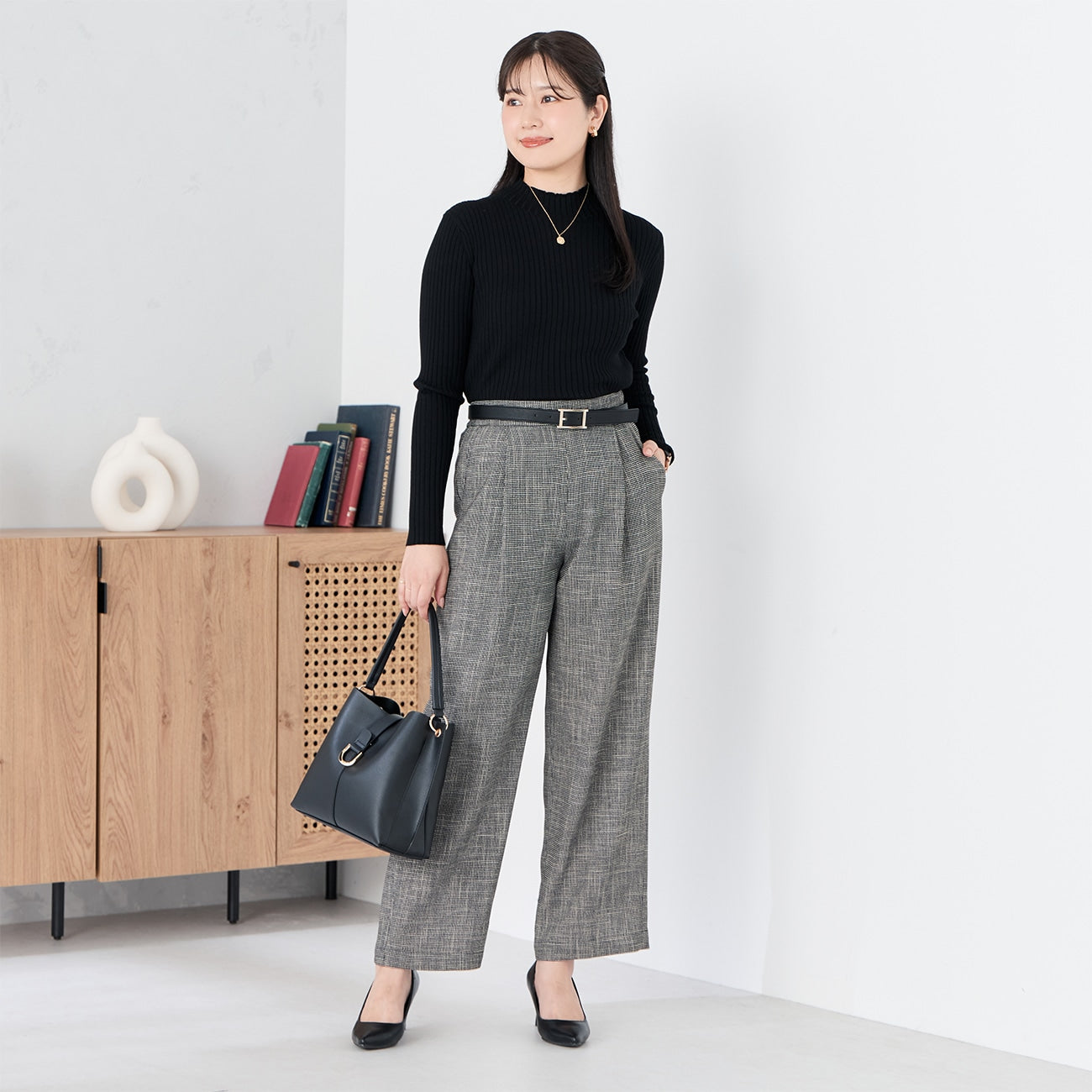 高领罗纹针织上衣_19