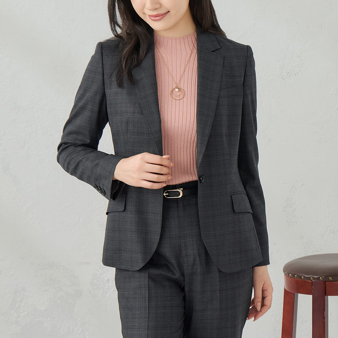 高领罗纹针织上衣_02