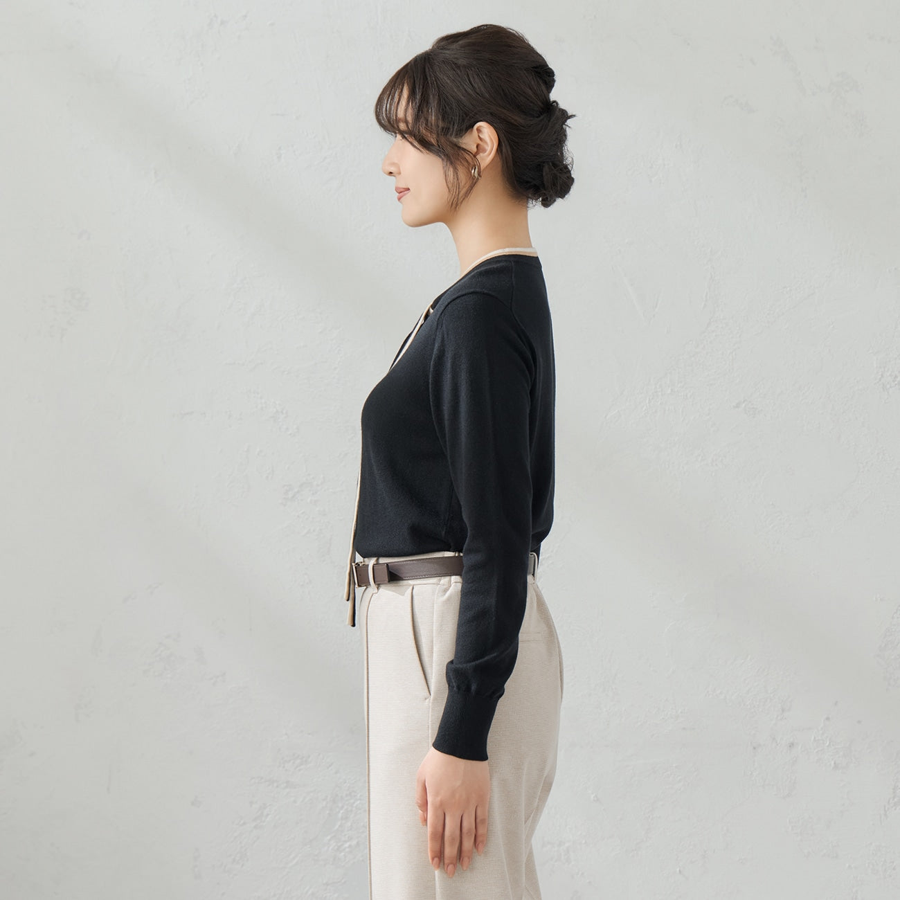 可機洗  混紡 羊毛絲綢領結 