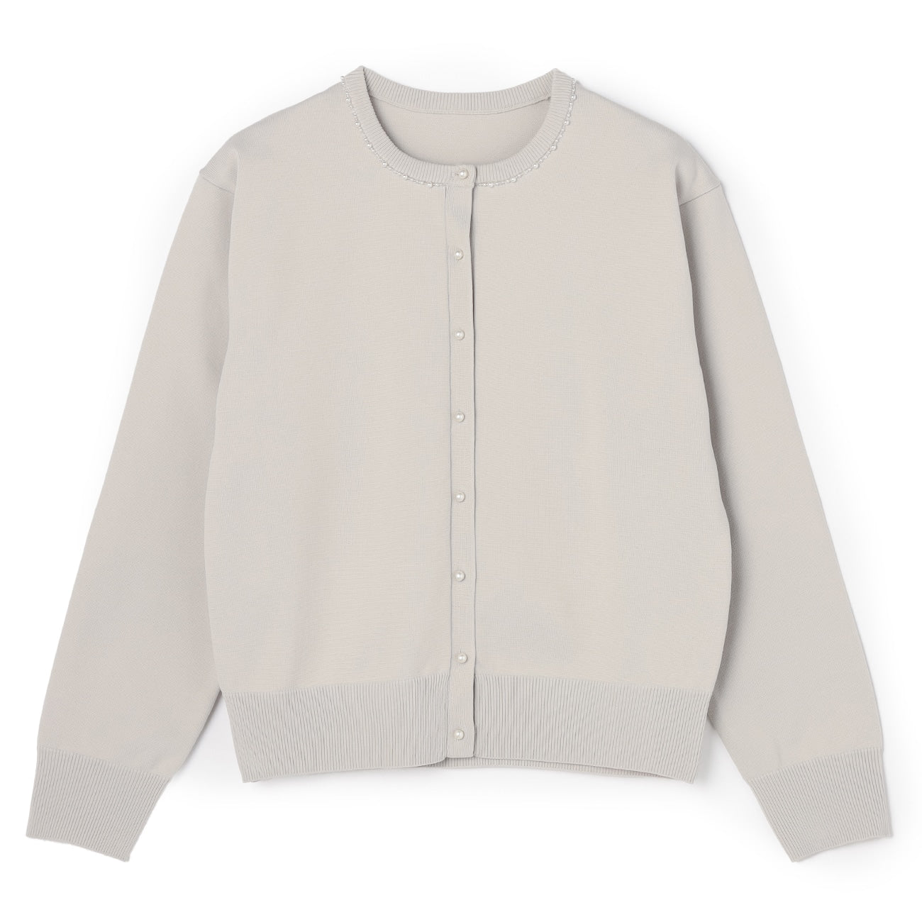 珍珠钮扣针织外套 _08