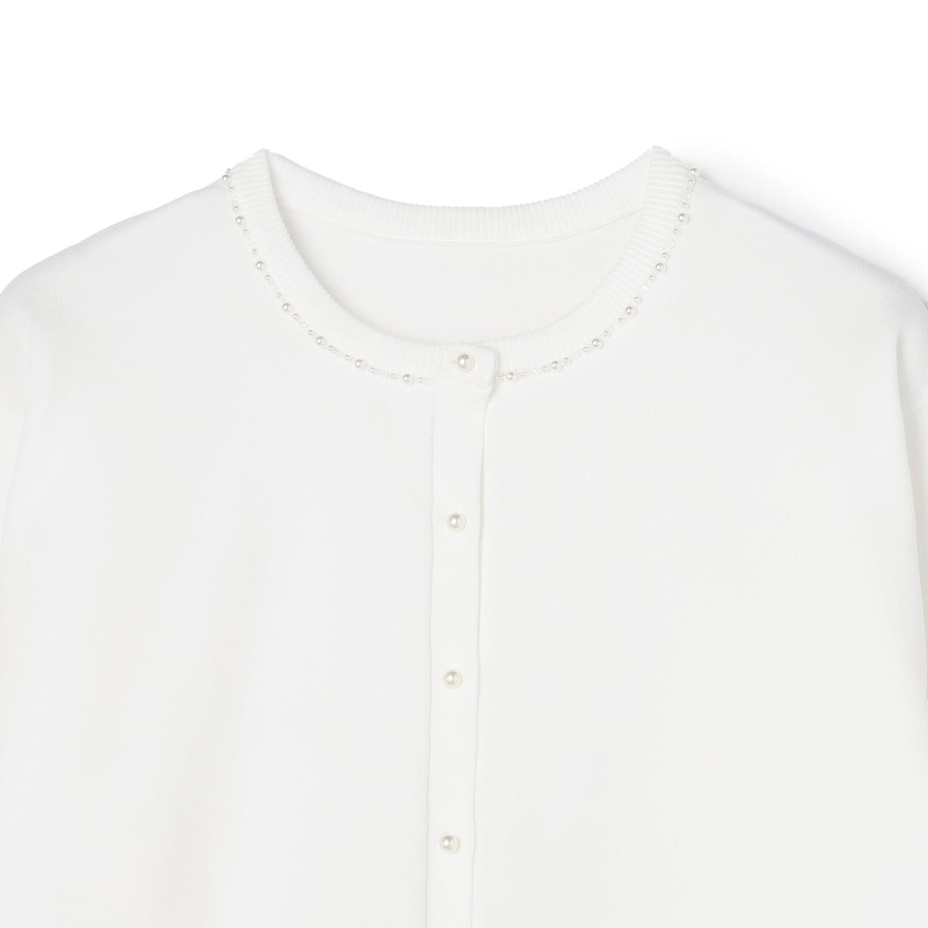 珍珠钮扣针织外套 _16