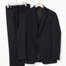 Wool Blend Suit with Side Adjuster - Navy_26