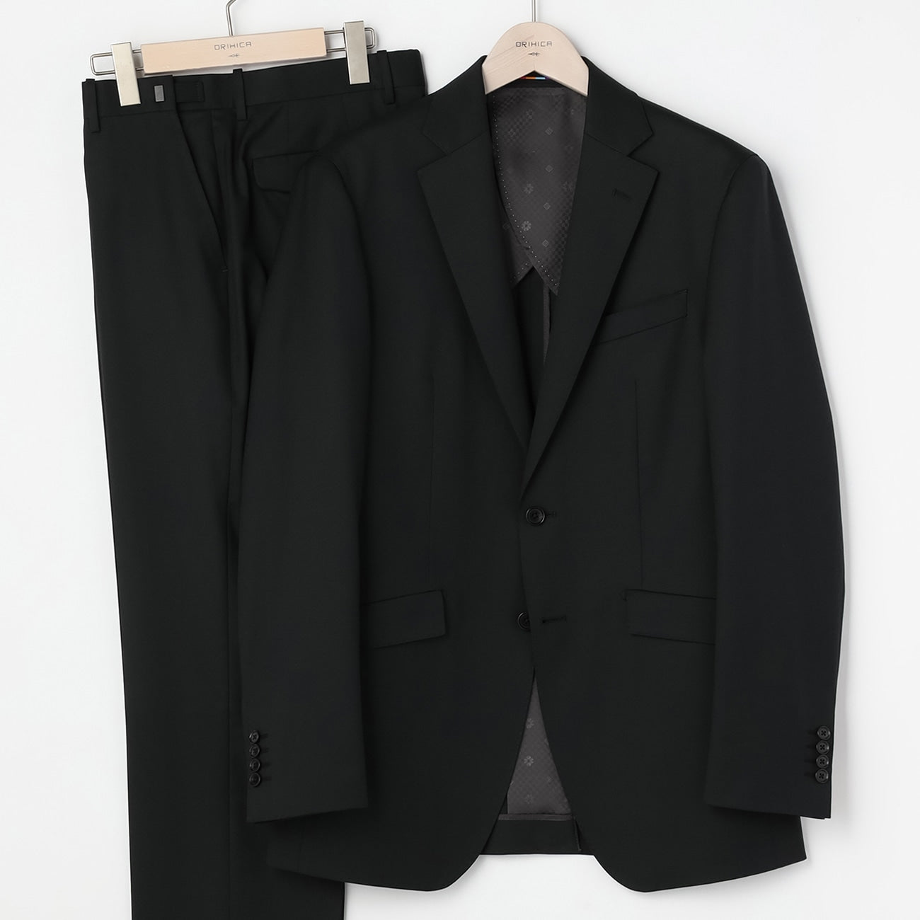 Lustrous Wool Blend Suit with Side Adjuster - Khaki_20