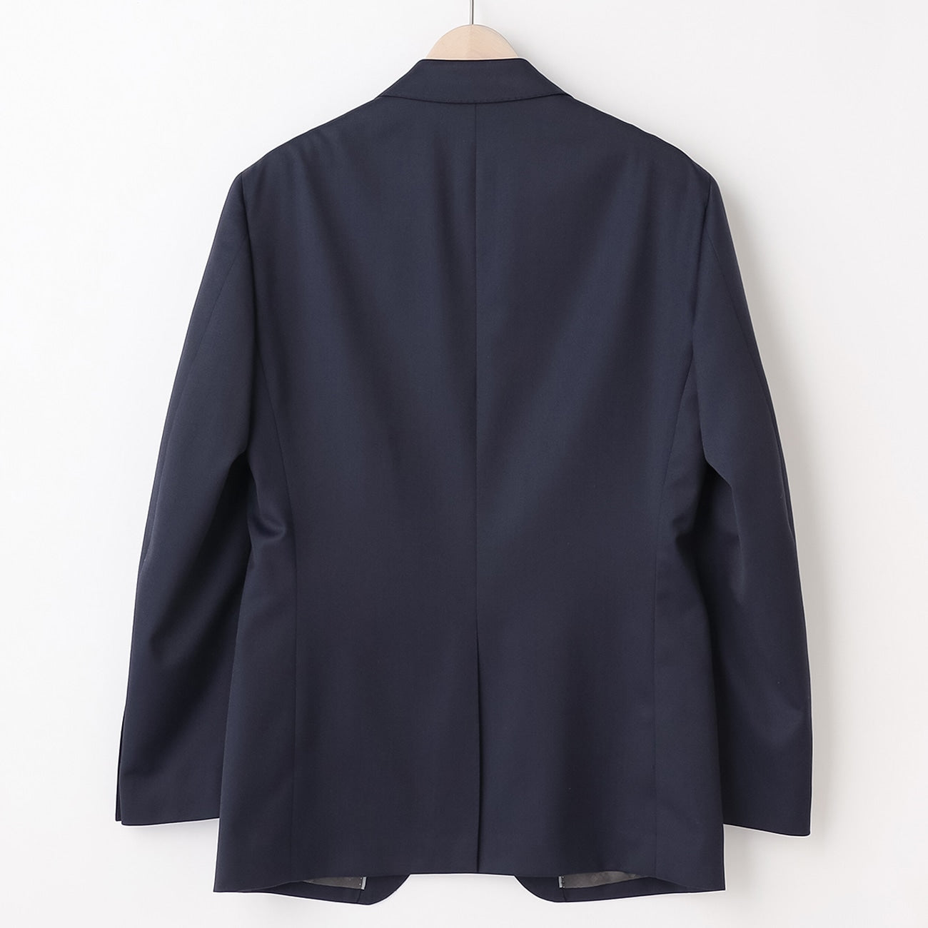 Lustrous Wool Blend Suit with Side Adjuster - Navy_21