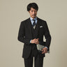 Washable 3-Piece Suit with Side Adjusters - Brown_23