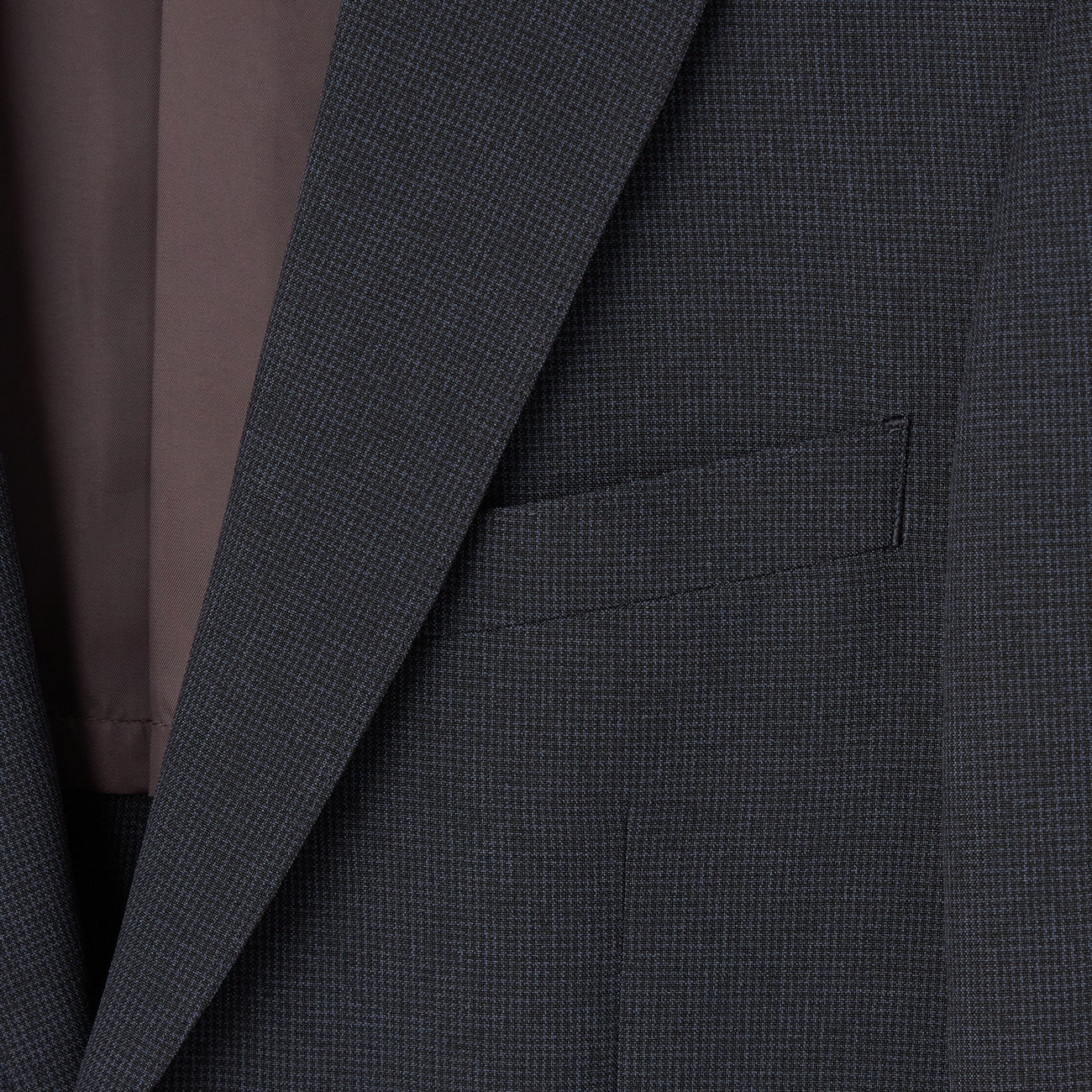 2-Pants Washable Houndstooth Suit - Navy_19