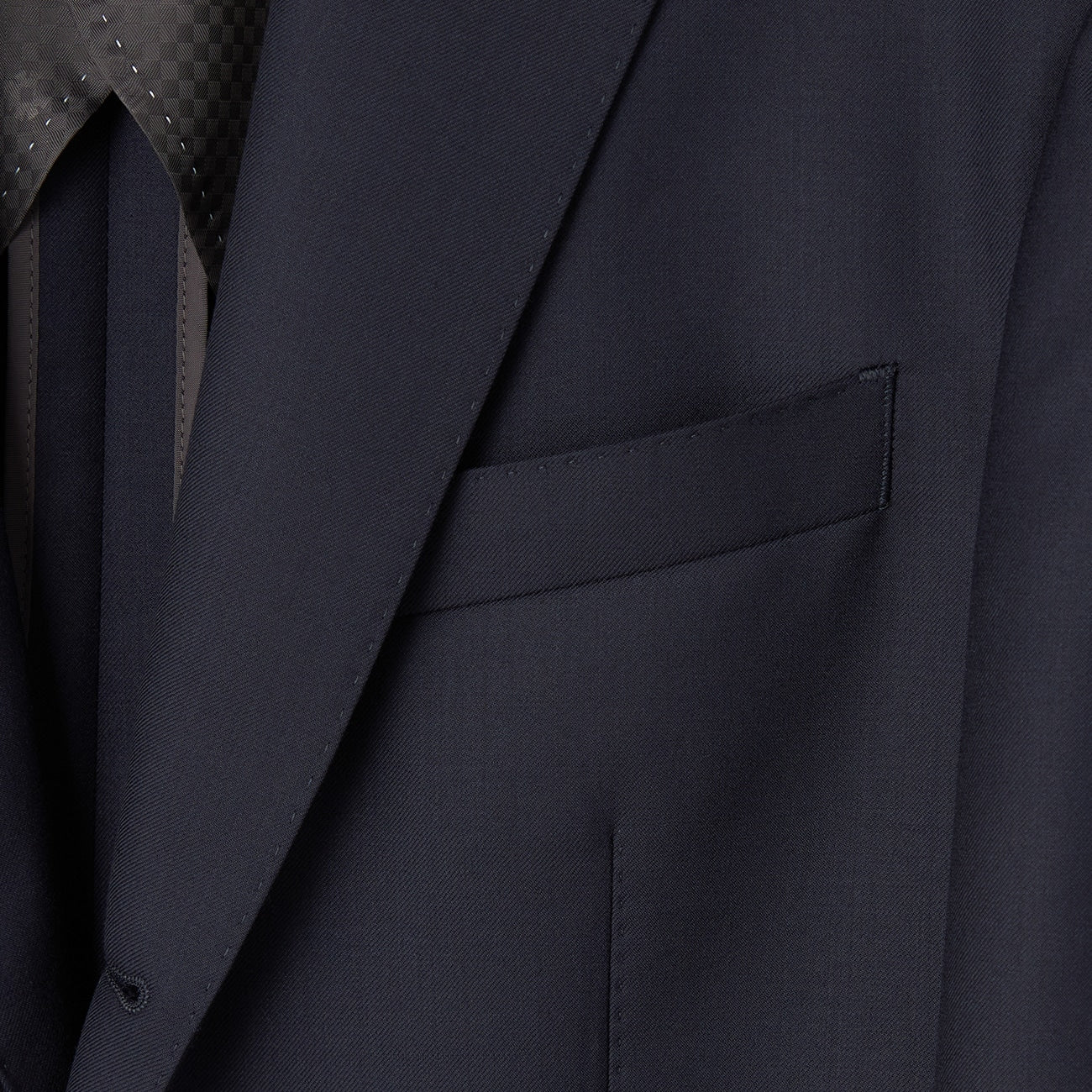LUXE Line Super 140's Wool Suit - Navy_21