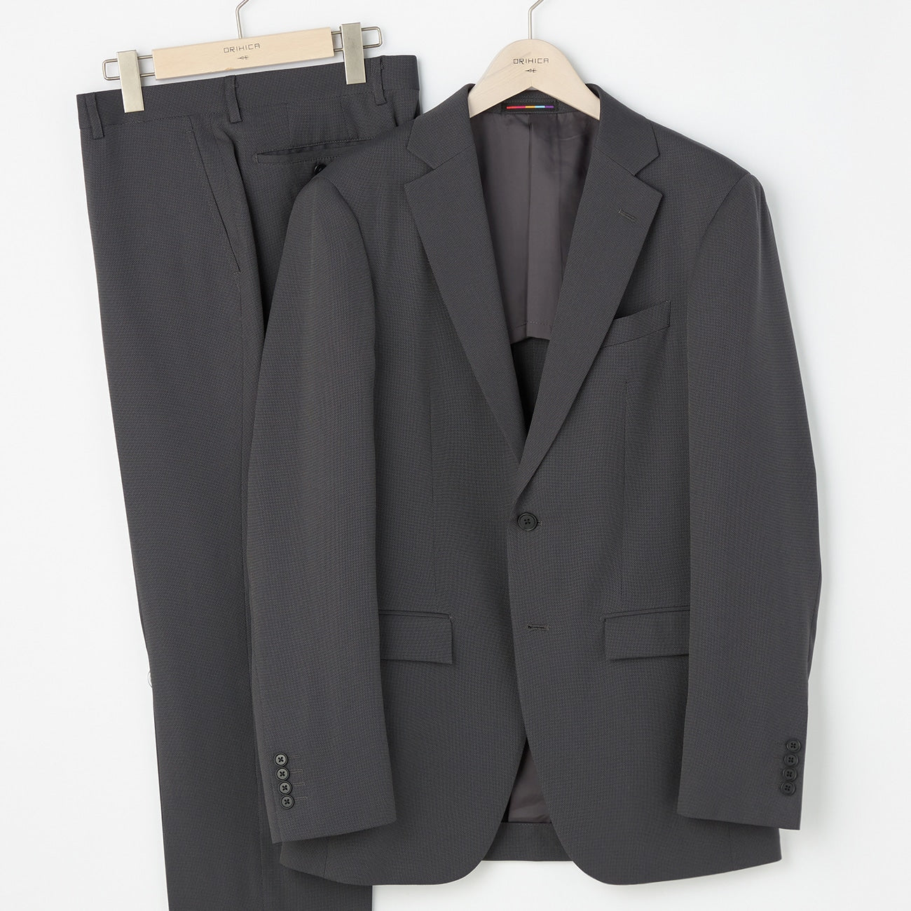 Washable Plain Suit - Medium Gray_17
