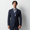 Wool Blend Twill Suit - Navy_17