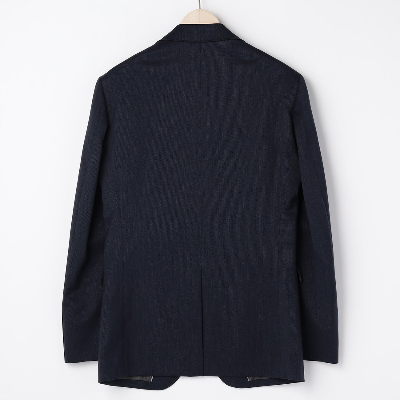 Wool Blend Twill Suit - Navy_19