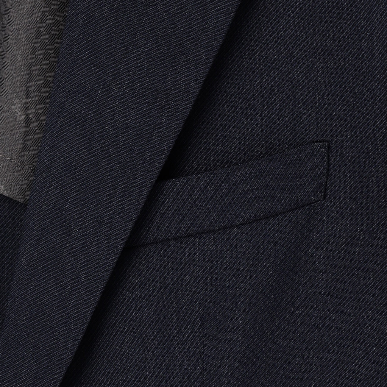 Wool Blend Twill Suit - Navy_20