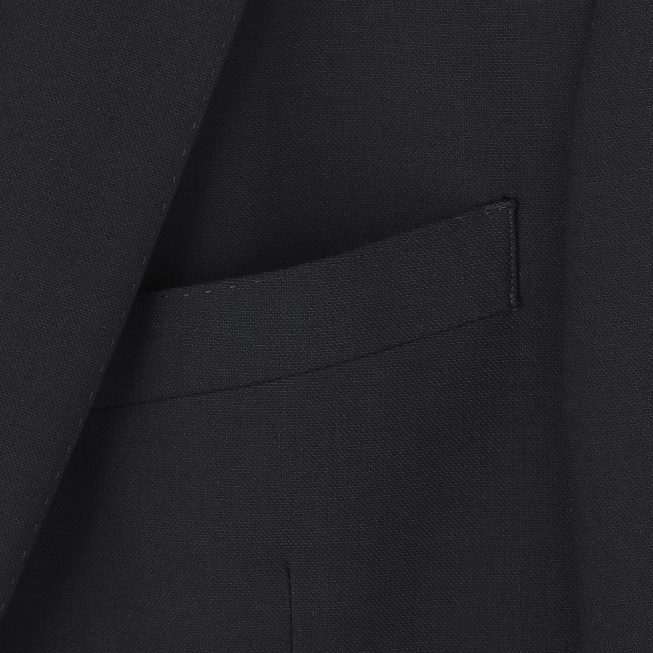 Two-pants Wool Blend Suit - Navy_16