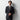 Washable Stretch Check Suit - Navy_01