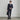 Washable Stretch Houndstooth 2-Pant Suit - Navy_02