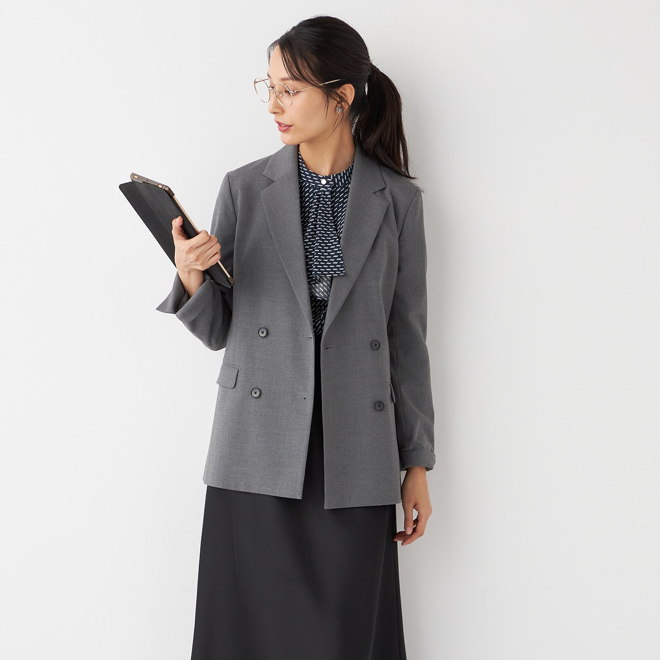 THE THIRD SUITS Double Breaste外套 - Medium灰