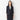 Shadow Check Three-quarter Sleeve Jacket - Navy_23
