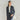 High Breathability Cropped Sleeve Notch Lapel Jacket - Navy_19