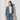 High Breathability Cropped Sleeve Notch Lapel Jacket - Blue_21