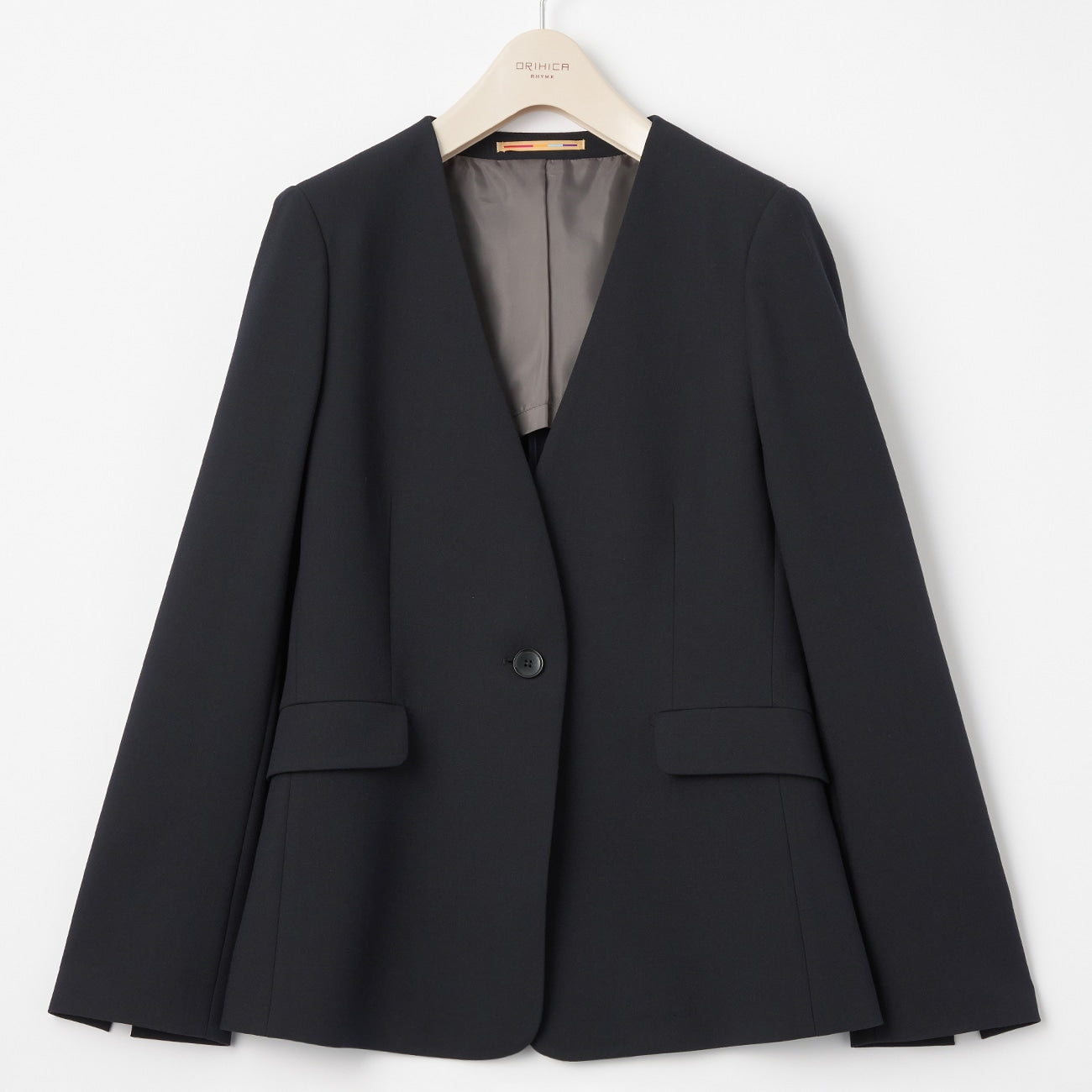 THE THIRD SUITS 無領雙織外套 -深藍