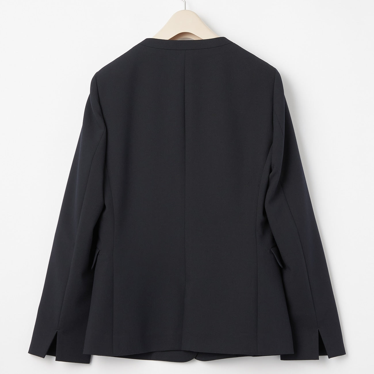 THE THIRD SUITS 無領雙織外套 -深藍