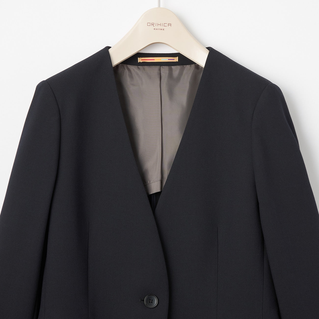 THE THIRD SUITS 無領雙織外套 -深藍