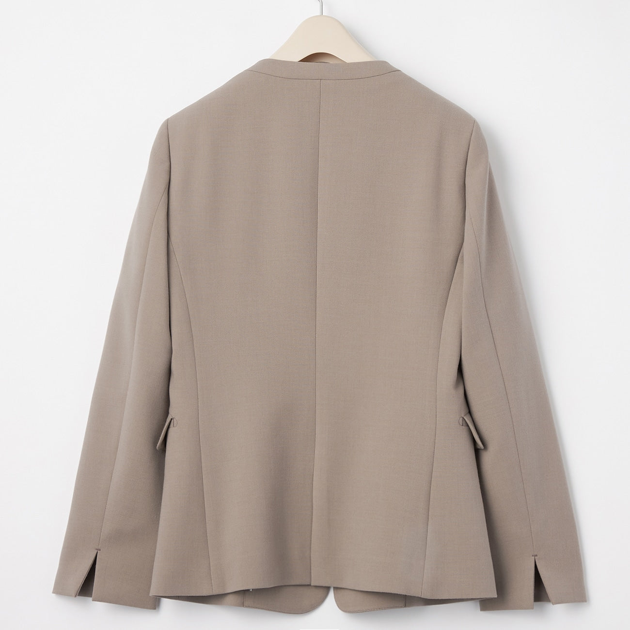 THE THIRD SUITS 无领双层编织外套 - 米色_30