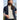 Washable Stretch Three-Quarter Sleeve Check Jacket - Navy_31