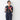 Washable Stretch Three-Quarter Sleeve Check Jacket - Navy_39
