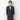 Washable Stretch Three-Quarter Sleeve Check Jacket - Navy_46